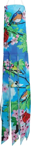 Miniatura 14 de In the Breeze 5072 — Birdhouse Garden 40 pulgadas Windsock — Decoración colorida para colgar al aire libre