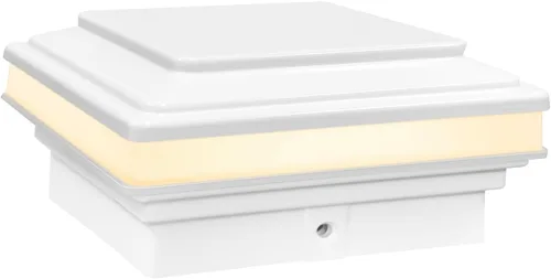 Miniatura 8 de GKOLED Luz de poste de tapa plana, 9-15V AC/DC 3W IP65 impermeable para exteriores, iluminación de cubierta LED de 2700K para postes de 3.5x3.5 4x4