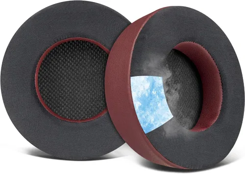 Miniatura 11 de SOULWIT Almohadillas de enfriamiento para auriculares Corsair Virtuoso, almohadillas con espuma de aislamiento de ruido de alta densidad, grosor