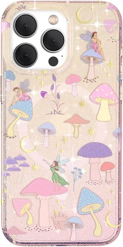 Miniatura 39 de VELVET CAVIAR Funda para iPhone 15 Pro, compatible con MagSafe, probada en caídas de 10 pies, estampado de leopardo y amatista púrpura