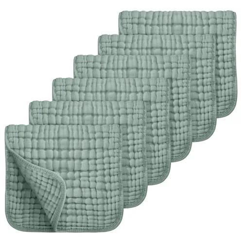 Miniatura 23 de Looxii - Paquete de 12 trapos de muselina para eructos, 100 % algodón, grandes, 20 x 10 pulgadas, extrasuaves y absorbentes, para bebés, niños