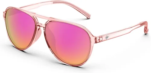 Miniatura 10 de Anteojos de sol estilo aviador polarizados para hombre y mujer, lentes deportivos para pesca, navegación, playa, golf, conducción TR75