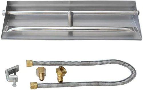 Miniatura 9 de Stanbroil - Sartén de acero inoxidable doble, para quemador y chimenea