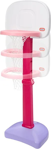 Miniatura 3 de Little Tikes Easy Score - Juego de básquetbol, color rosa, exclusivo de Amazon, 22.00 pulgadas de largo x 23.75 pulgadas de ancho x 61.00 pulgadas
