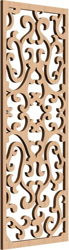 Miniatura 177 de Smithfield Paneles de pared decorativos de madera con calado, 13 3/8 pulgadas de ancho x 34 3/8 pulgadas de alto x 3/8 de alto, roble rojo rojo