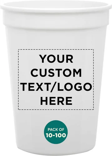 Miniatura 18 de DISCOUNT PROMOS Vasos de plástico personalizados + tamaño de 12 onzas + diseño de fiesta desechable + juego a granel (10, 50 o 100) ideal