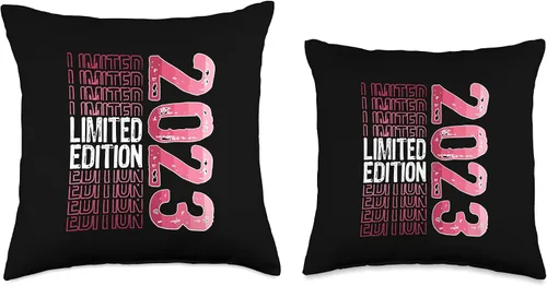 Miniatura 3 de Limited Edition Vintage 2023 Retro Birthday Throw Pillow