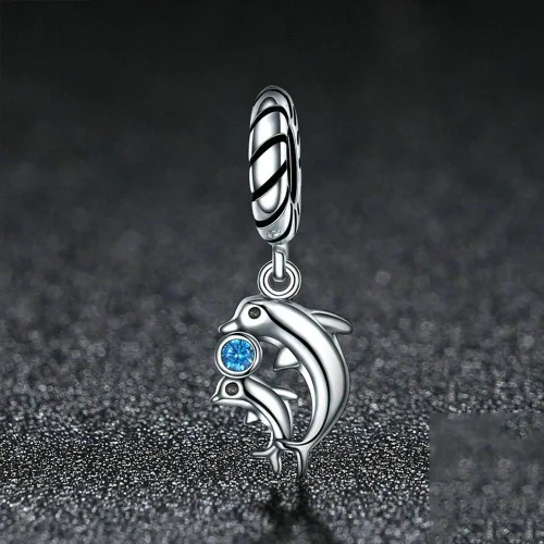 Miniatura 5 de Junyi Jewelry Abalorio de plata de ley 925 con diseño de animales de la suerte, para pulsera Pandora