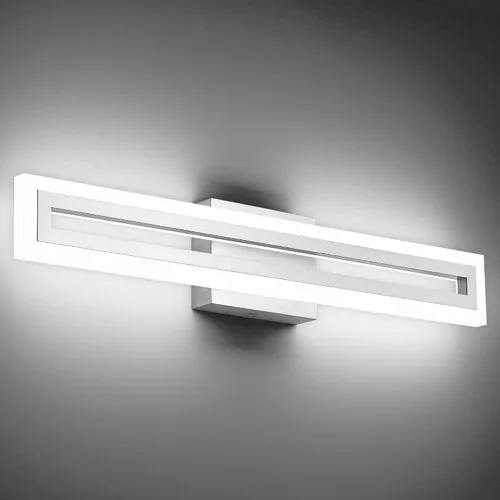 Miniatura 41 de SOLFART Luces de tocador de baño sobre espejo 14W 60 cm Luz de baño moderna negra 6000K ND