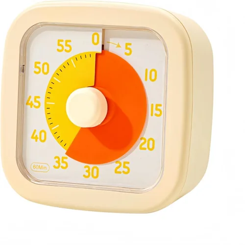 Miniatura 11 de Temporizador visual para niños en casa - Temporizador visual de 60 minutos para niños para el aula, oficina en casa, reloj de cuenta atrás