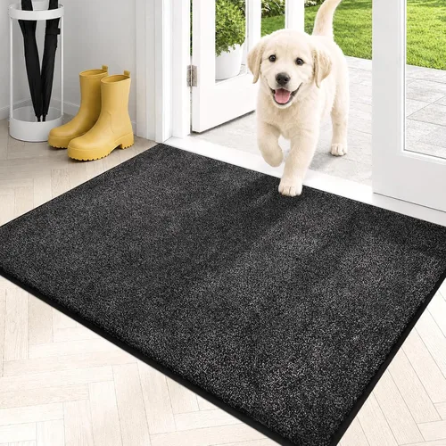 Miniatura 20 de PURRUGS Alfombra de área de fácil cuidado de 4 x 6 pies, antideslizante, lavable a máquina, tapete para puerta de perro, resistente a las manchas