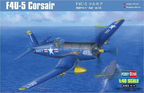 Miniatura 6 de Hobby Boss Kit de modelo de avión Corsair F4U-5, pequeño