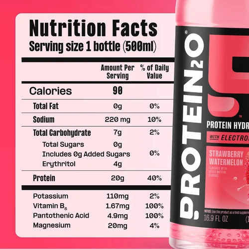 Miniatura 6 de Protein2o - Bebida proteínica con electrolitos, 12 botellas de 17 onzas fluidas cada una (peso neto), total de 203 onzas fluidas