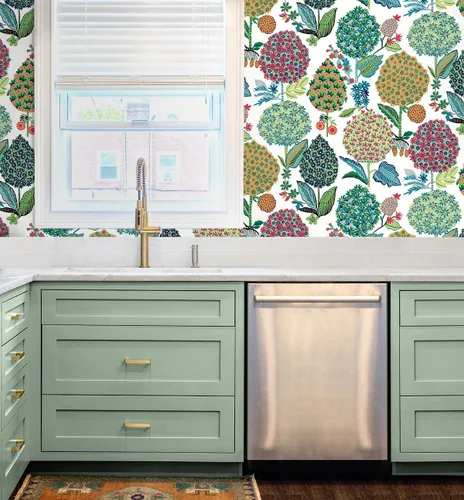 Miniatura 6 de NextWall Blooming Bulbs - Papel tapiz floral para despegar y pegar (Summer Spritz)
