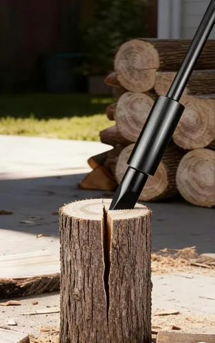 Miniatura 3 de Divisor manual de madera, divisor de Kindling fabricado con divisores de troncos portátiles de acero resistente para madera, uso en interiores
