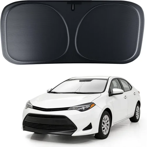 Miniatura 32 de DMJN Parasol para parabrisas delantero para Tesla nuevo modelo Y, Y y 3 (2017-2027), [revestimientos de cristal de hielo nano] UPF50+ bloqueo