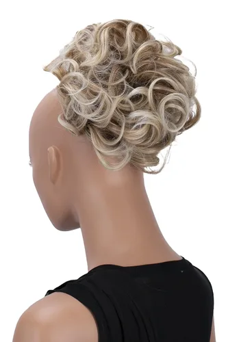 Miniatura 6 de CAISHA Moño Hairpiece Cola de caballo Topknot Hepburn-Bun Scrunchie Updo Ash Brown Light Blonde Mix HK124