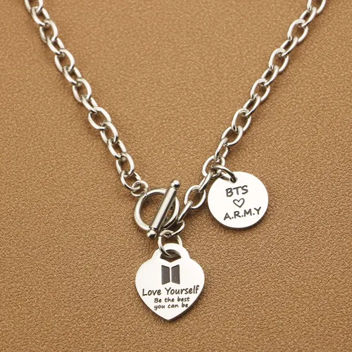 Miniatura 4 de ARETIS Kpop Bangtan - Collar para niños Be the best J-HOPE JIMIN JIN JK RM SUGA V Collar Bangtan Boys Lover Jewelry Gift for Bangtan Boys Fans Be