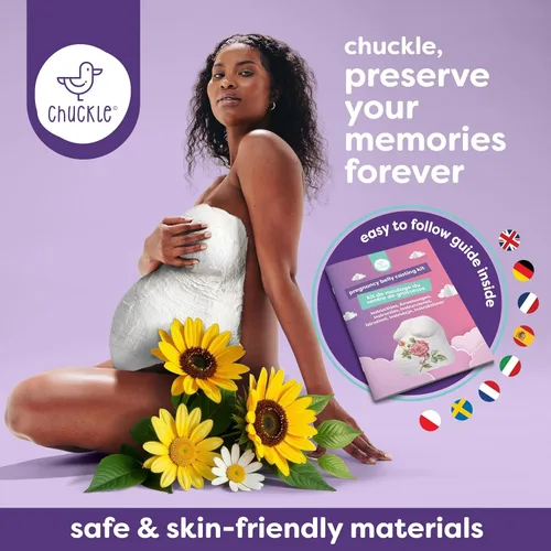 Miniatura 8 de chuckle Kit de moldeo de vientre para embarazo: crea un hermoso recuerdo de embarazo en 3D, molde de vientre fácil de bricolaje para futuras mamás