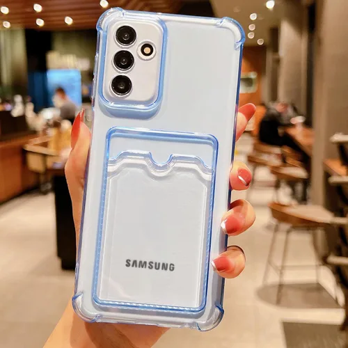 Miniatura 76 de Tuokiou Funda para Samsung Galaxy A14 5G, Fundas Protectoras Transparentes con Ranura para Tarjetas, Funda Cartera de TPU Suave Ajustada Resistente