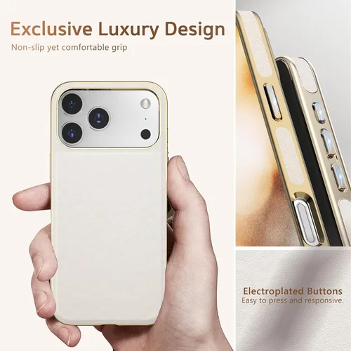 Miniatura 4 de LOHASIC Funda de cuero para iPhone 17 Pro, compatible con MagSafe Professional Business Style Funda protectora de piel sintética de primera calidad