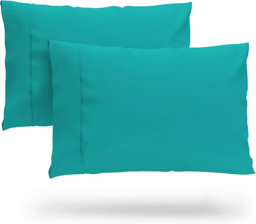 Miniatura 9 de Cosy House Collection Juego de 2 fundas de almohada de rayón de alta calidad derivado de bambú, ropa de cama ultrasuave, refrescante y transpirable