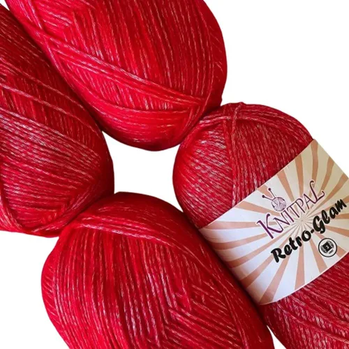 Miniatura 13 de Retro-Glam Hilo Metálico para Crochet, Paquete de 4 (1280 Yardas / 14.11 Onzas), Patrones Gratuitos - Hilo Brillante para Tejer - Peso Ligero 3 DK