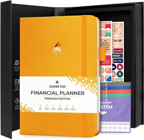 Miniatura 37 de Clever Fox Planificador de presupuesto edición premium, cuaderno de seguimiento de gastos + 5 sobres de efectivo, organizador de presupuesto; libro