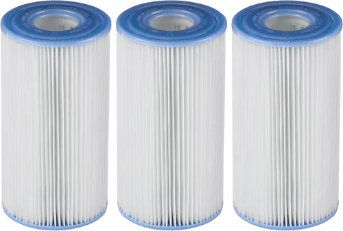 Intex 29000 Cartucho de bomba de filtro de repuesto tipo A fácil de instalar para piscina (paquete de 3)