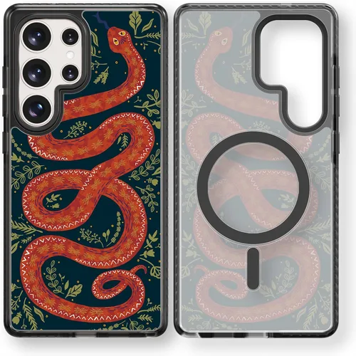 Miniatura 74 de Rosarnnah Funda compatible con Samsung Galaxy S24 Ultra, bonita estética, a la moda, divertida funda con estampado de gatito y gato, duradera a