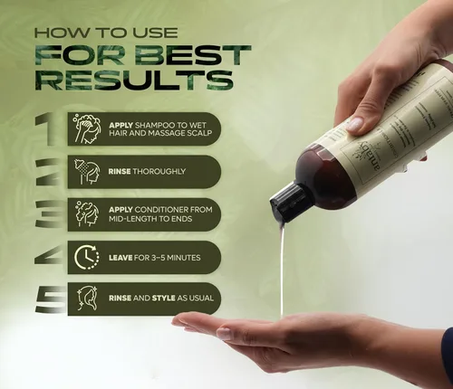 Miniatura 5 de Botanical Hair System - Champú y acondicionador para el cabello para mujeres y hombres - Champú suave sin sulfato + acondicionador para cabello seco