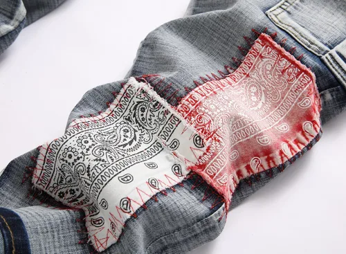 Miniatura 199 de Enrica Pantalones vaqueros estampados casuales para hombre