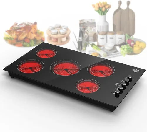 Miniatura 11 de VBGK Cocina de doble inducción,Cocina de inducción de 4000 W 2 quemadores,Placa caliente de 110 V quemador eléctrico Placa de cocción de inducción