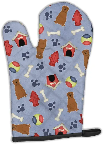 Miniatura 55 de Caroline's Treasures BB2732OVMT Dog House Collection Border Collie - Guante de horno grueso resistente al calor para sartenes calientes y horno