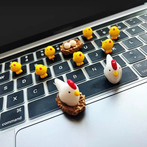 Miniatura 2 de Colgantes de zapatos de pollo para decoración de niñas lindos accesorios de zapatos de pollito para zueco divertidos zapatos de animales a juego