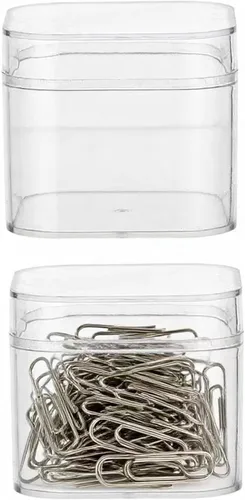 Miniatura 7 de Caja de acrílico transparente con tapa, contenedores de cubo cuadrado de plástico, caja de almacenamiento para el hogar y la oficina, caja