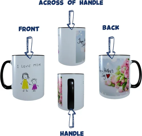 Miniatura 6 de Taza personalizada de café Obizan con foto, texto o logotipo Taza de cerámica personalizada 11oz Regalo personalizable para hombres, mujeres