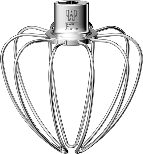 Miniatura 9 de Accesorio de batidor resistente para KitchenAid Artisan Mini de 3.5 cuartos de galón con cabezal basculante - Látigo de alambre de acero inoxidable
