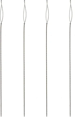 Miniatura 15 de The Beadsmith Basic Elements - Agujas plegables de 2.5 pulgadas de largo, alambre trenzado flexible, ojo grande, fácil de enhebrar, 4 agujas