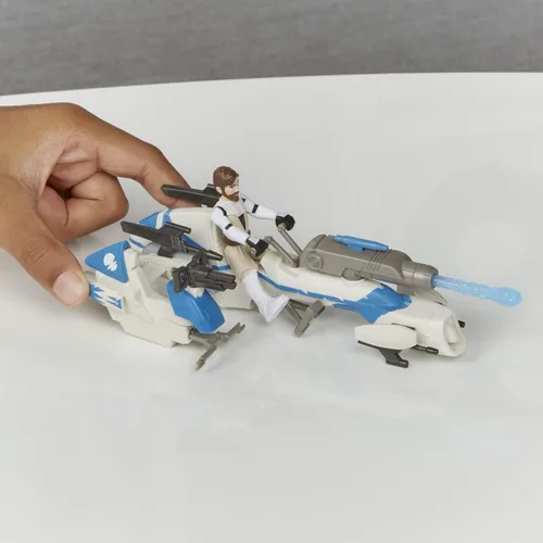 Miniatura 7 de STAR WARS Mission Fleet Expedition Class OBI-Wan Kenobi Jedi Speeder Chase, figura y vehículo a escala de 2.5 pulgadas, juguetes para niños a partir