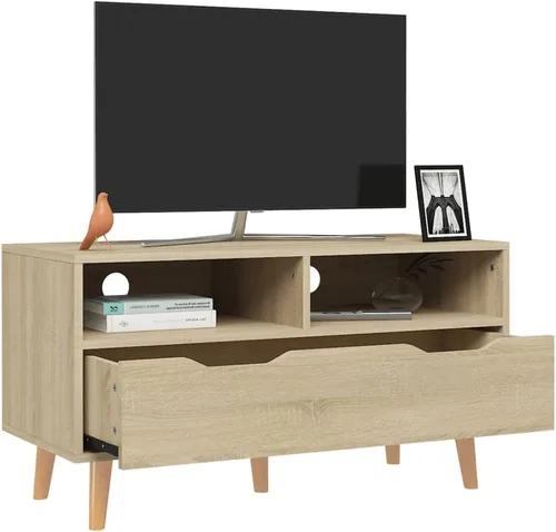 Miniatura 3 de TV Cabinet Sonoma Oak Engineered Wood Medium TV Cabinet Entertainment Center