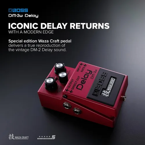 Miniatura 2 de Pedal de efectos de guitarra Boss DM-2W Delay Waza Craft