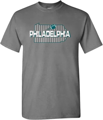 Miniatura 10 de Xtreme Apparrel Camiseta para hombre Team Field Map para aficionados al fútbol Dallas - Camisa azul marino