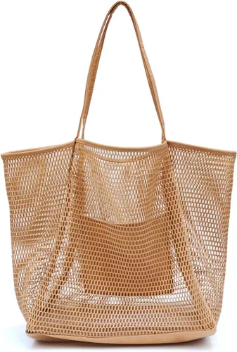 Miniatura 11 de Bolso de hombro para mujer Hoxis de malla, para la playa