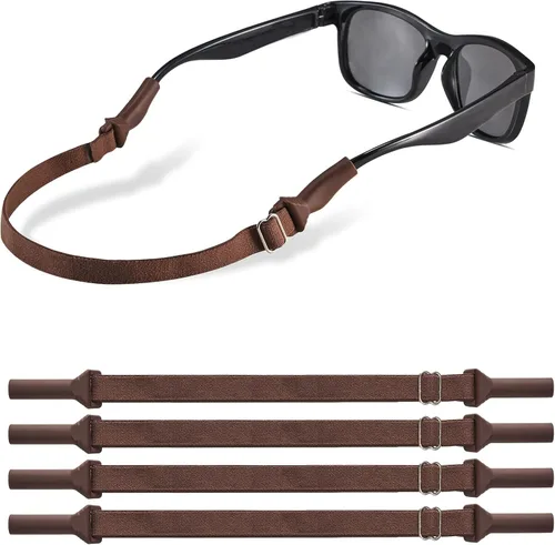 Miniatura 21 de lvvfit Correas de lentes para niños (6.5 a 10 pulgadas), correa ajustable para lentes de sol deportivas, correas de soporte para anteojos para niños