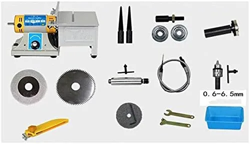 Miniatura 3 de 220V TM-2 Gem Jewelry Rock Pulido Banco Torno y Pulidora Juego de máquina
