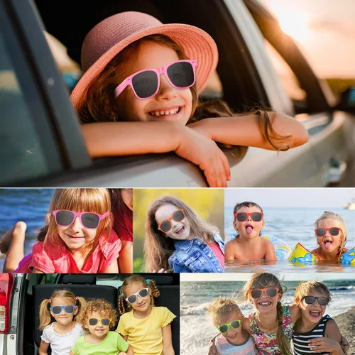 Miniatura 14 de TUPARKA Paquete de 20 lentes de sol para niños a granel para fiestas de verano en la piscina, fiestas de cumpleaños, bolsas de golosinas, color verde