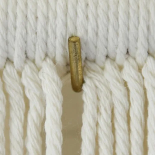Miniatura 6 de IOWER Colgante de Pared de Macramé Grande Azul Teñido por Inmersión Arte de Fibra Tapiz, Decoración de Pared Boho Hecha a Mano para Sala de Estar