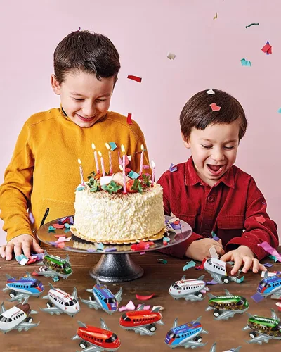 Miniatura 6 de Vileafy 18 aviones de juguete, mini juguetes para niños de 3 a 5 años de edad, regalos de fiesta de aviones, premios de caja del tesoro, rellenos