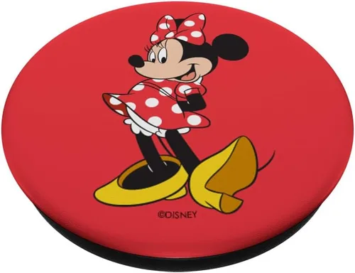 Miniatura 2 de Disney Minnie Mouse Classic Pose on Red PopSockets PopGrip: agarre intercambiable para teléfonos y tabletas